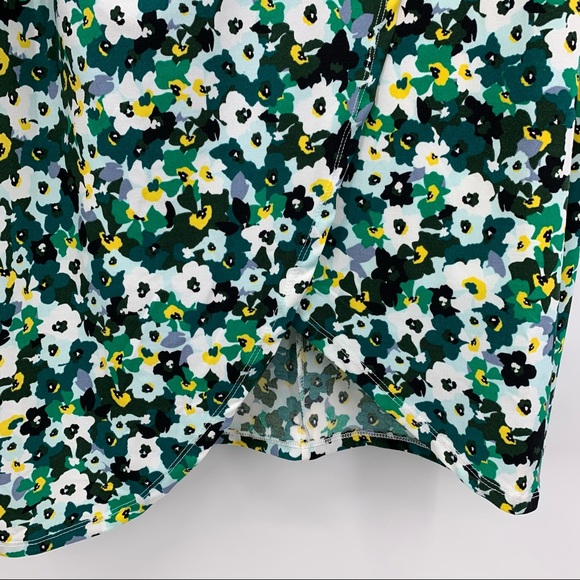 Eloquii Dress Floral Print Sleeveless Twist Tulip Skirt Green Size 28 - Picture 5 of 8